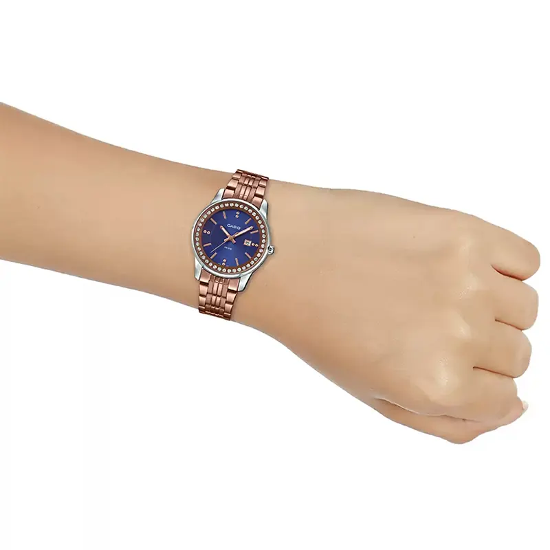 Casio Enticer LTP-1358R-2A Blue Dial Ladies Watch